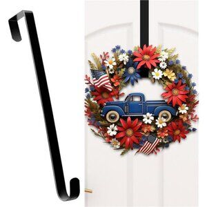 Wreath Hangers for Front Door, 12" Wreath Hanger Door Wreath Hook Over The Door
